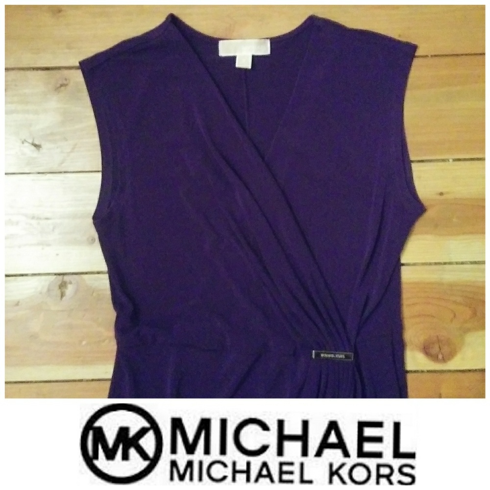 SALE🎉 Michael Kors Classy Wrap Dress Purple